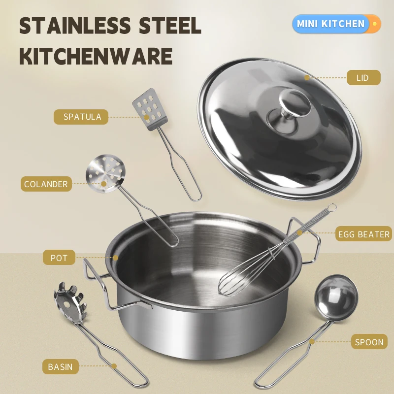 Stainless Steel Kids Kitchen T - Kids Outdoor Kitchen Accessories ulasan dan harga