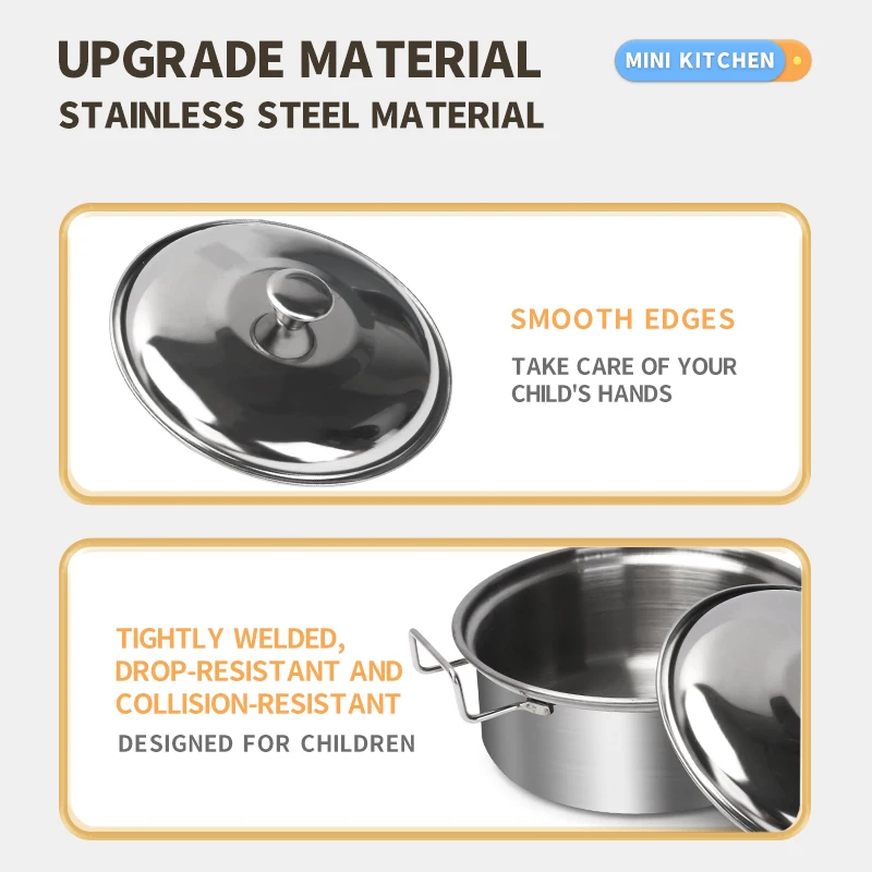 Stainless Steel Kids Kitchen T - Kids Outdoor Kitchen Accessories ulasan dan harga