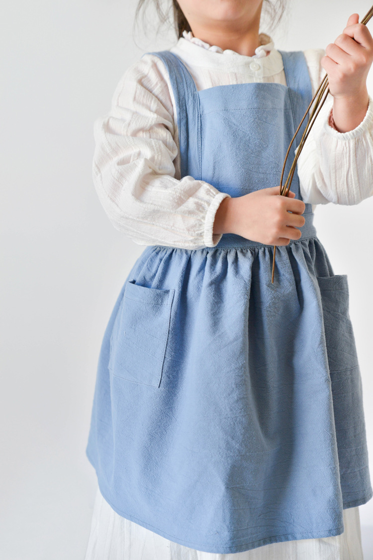 Kids Cotton Apron Dress Parent - Kids Outdoor Kitchen Accessories ulasan dan harga