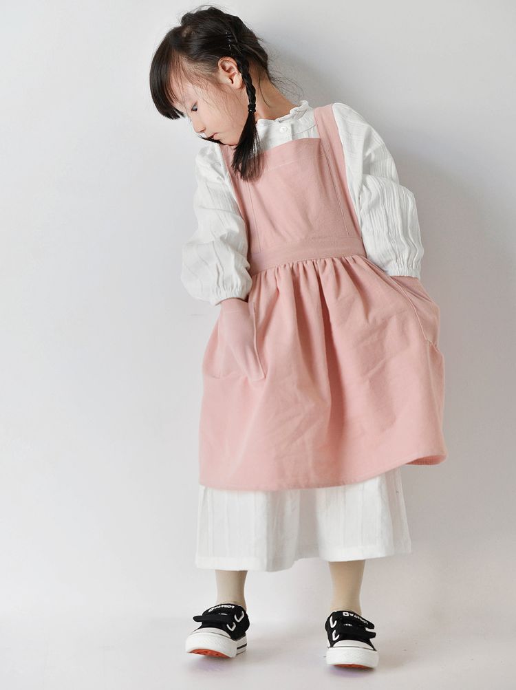 Kids Cotton Apron Dress Parent - Kids Outdoor Kitchen Accessories ulasan dan harga