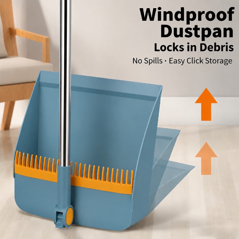 Long Handle Broom & Dustpan Se - Kids Outdoor Broom ulasan dan harga