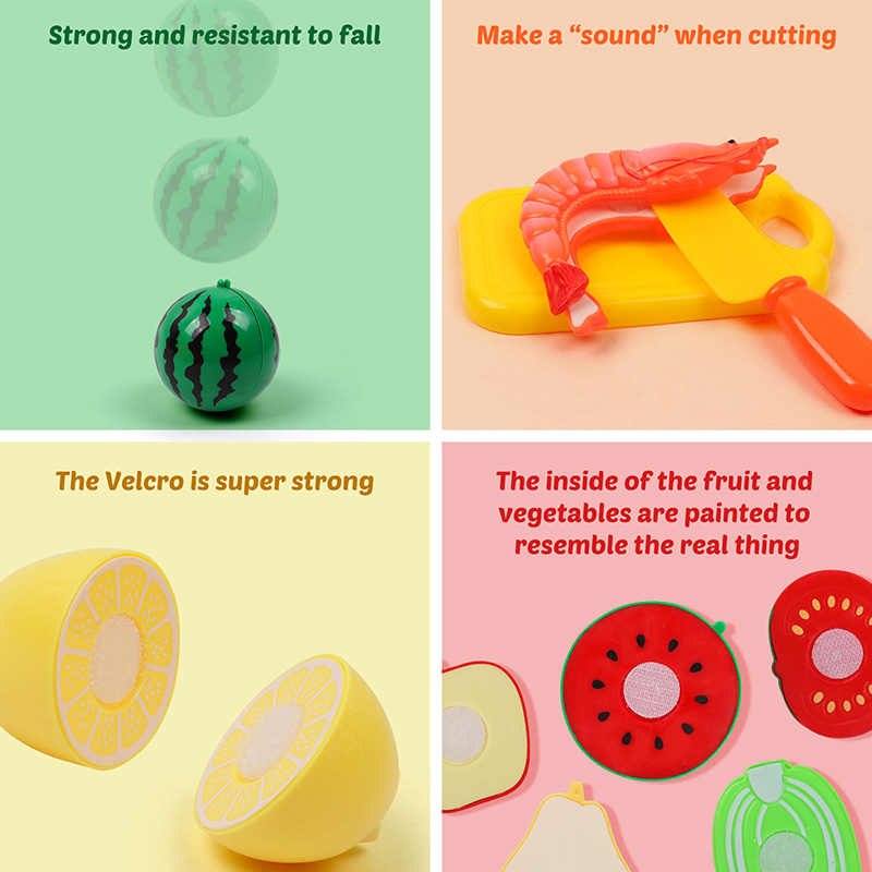 Children Toys Cutting Fruits a - Kids Outdoor Kitchen Accessories ulasan dan harga