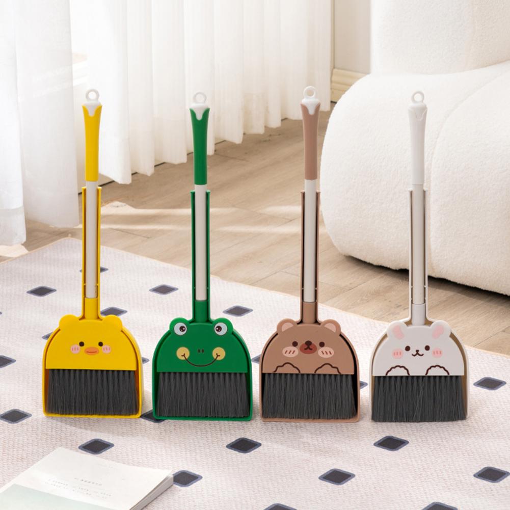 54cm Kids Broom and Dustpan Se - Kids Outdoor Broom ulasan dan harga