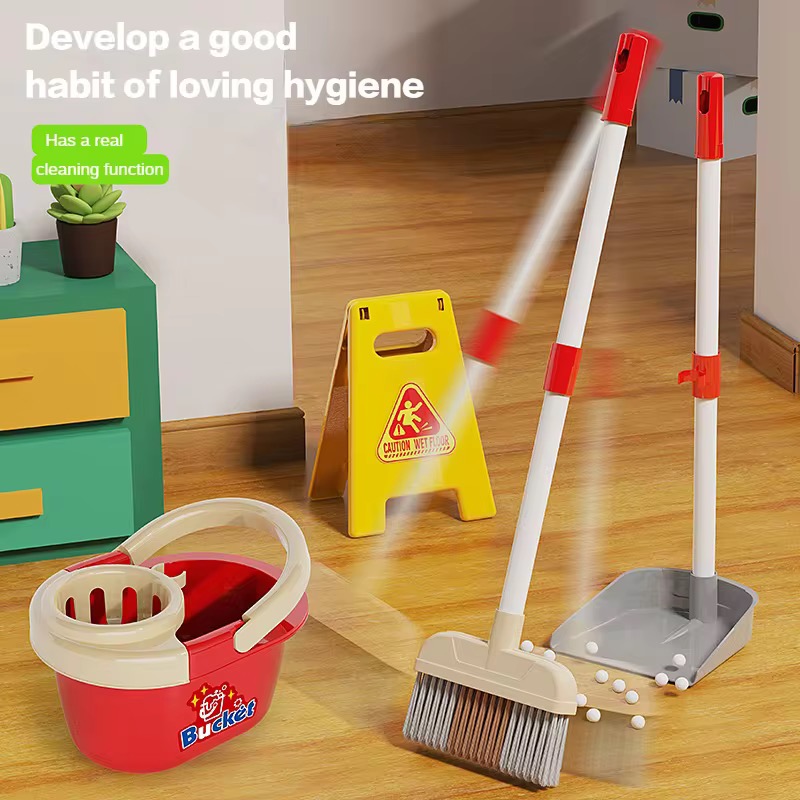 Pretend Play Toys Children Sim - Kids Outdoor Broom ulasan dan harga
