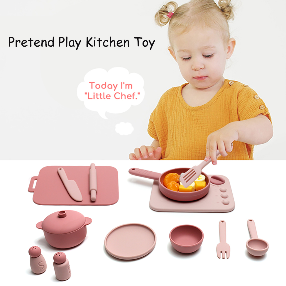 13 Pcs Set Silicone Cooking Pl - Kids Outdoor Kitchen Accessories ulasan dan harga
