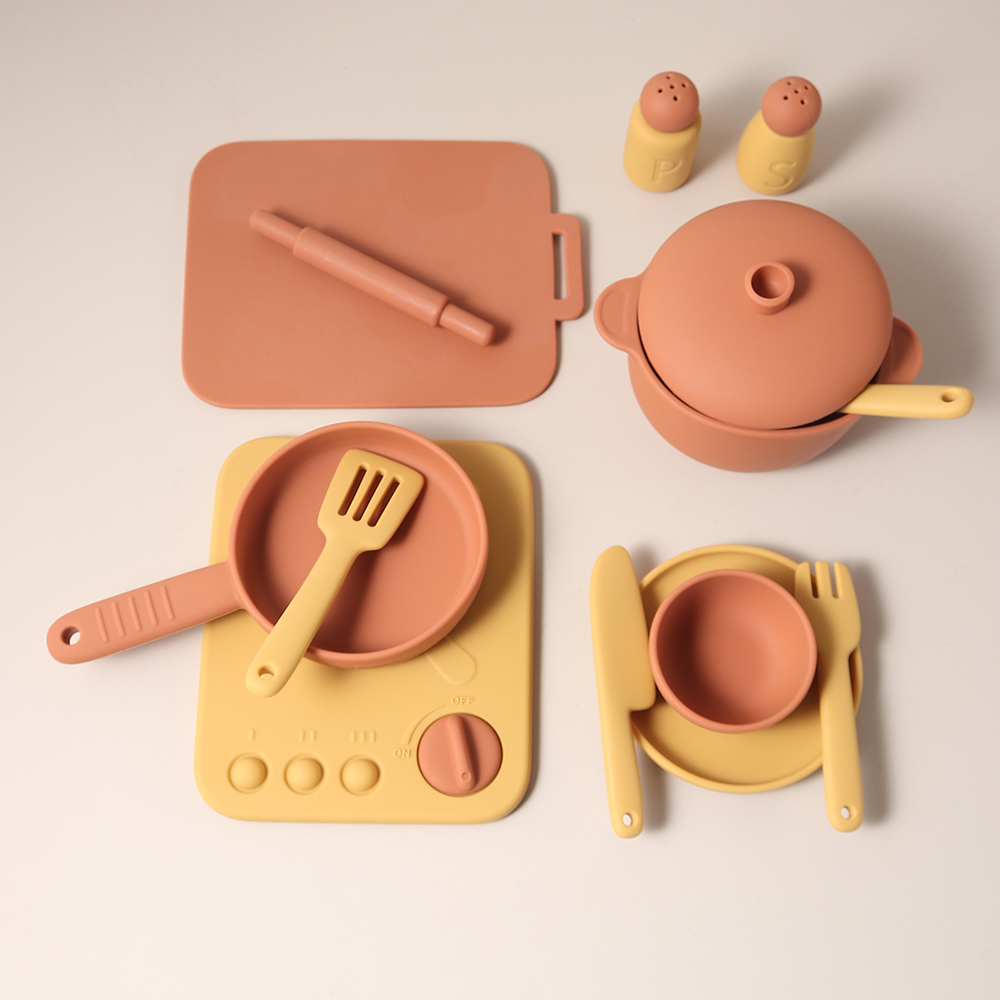 13 Pcs Set Silicone Cooking Pl - Kids Outdoor Kitchen Accessories ulasan dan harga