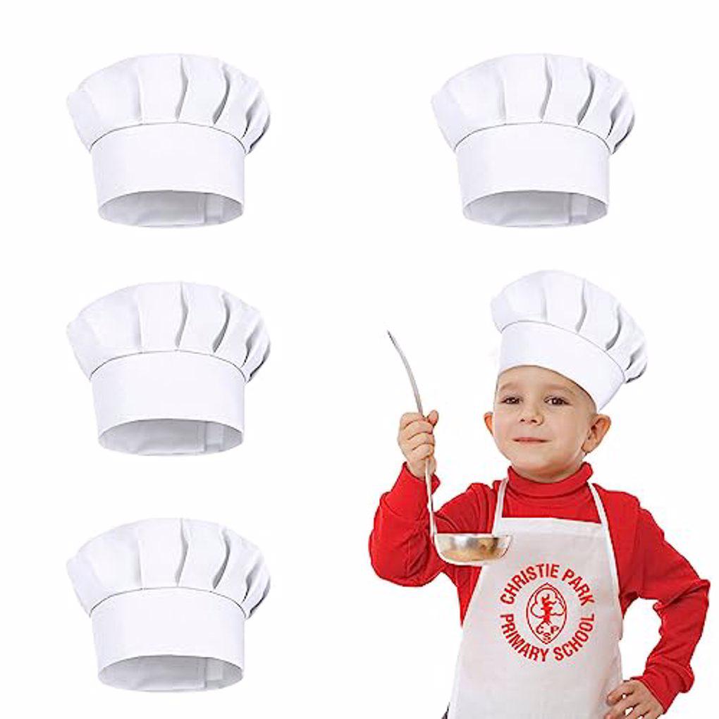 4PCS White Party Cap Hat Costu - Kids Outdoor Kitchen Accessories ulasan dan harga